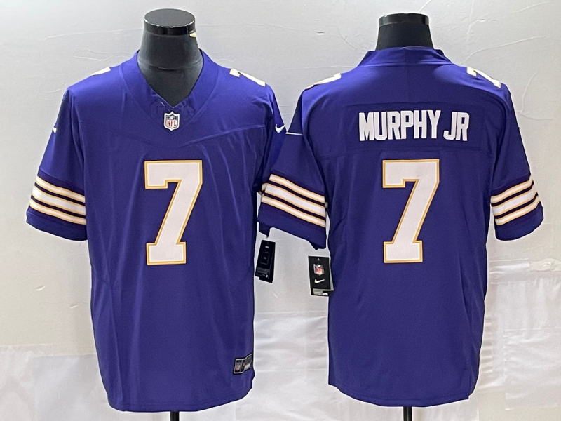 Men's Minnesota Vikings Byron Murphy Jr. #7 Purple Classic Jersey